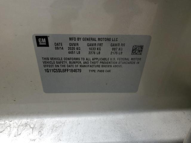 1G11C5SL6FF184679 - 2015 CHEVROLET MALIBU 1LT 米色 照片 12