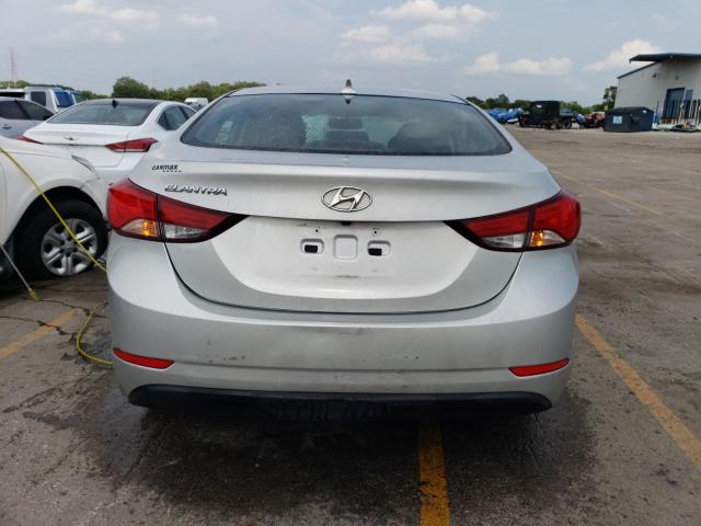 5NPDH4AE4FH599511 - 2015 HYUNDAI ELANTRA SE SILVER photo 6