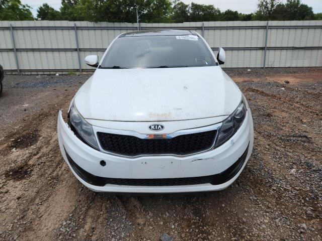 KNAGN4A70B5085685 - 2011 KIA OPTIMA EX WHITE photo 5