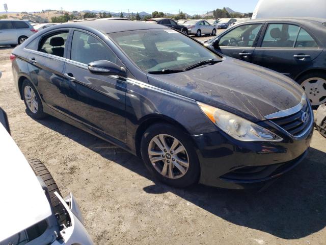 5NPEB4AC9EH838506 - 2014 HYUNDAI SONATA GLS BLUE photo 4