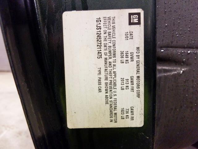 1G1JS124527211475 - 2002 CHEVROLET CAVALIER LS  照片 10