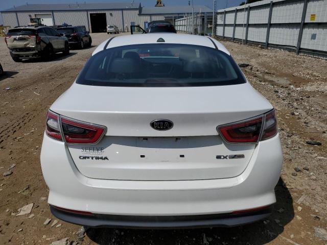 KNAGN4AD1E5067643 - 2014 KIA OPTIMA HYBRID WHITE photo 6