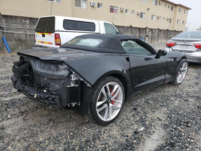 1G1YX3D74K5118512 - 2019 CHEVROLET CORVETTE GRAND SPORT 2LT BLACK photo 3