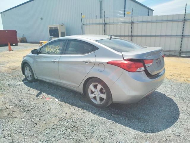 KMHDH4AE8CU350917 - 2012 HYUNDAI ELANTRA GLS GRAY photo 2