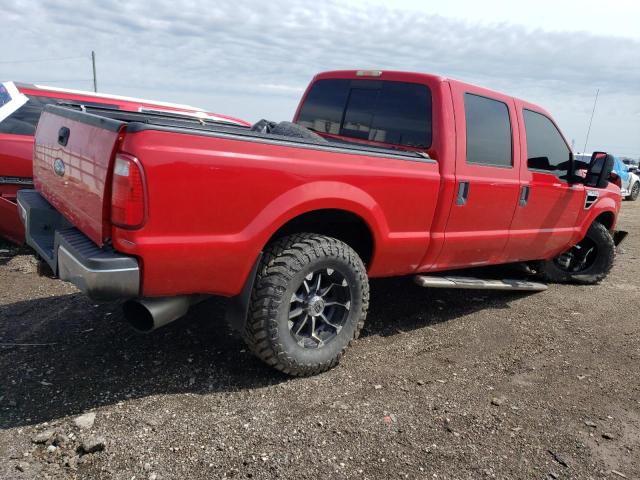 1FTWW31R78EE07528 - 2008 FORD F350 SRW SUPER DUTY RED photo 3