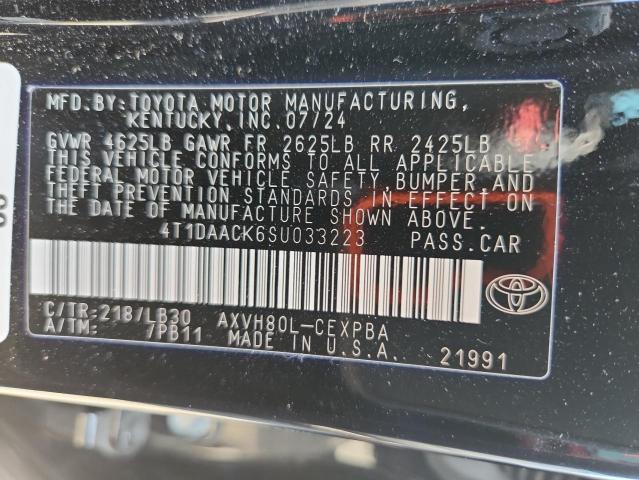 4T1DAACK6SU033223 - 2025 TOYOTA CAMRY XSE BLACK photo 12