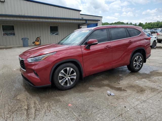 5TDHZRBH4MS528305 - 2021 TOYOTA HIGHLANDER XLE RED photo 1