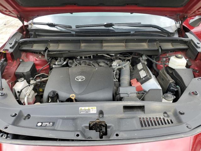 5TDHZRBH4MS528305 - 2021 TOYOTA HIGHLANDER XLE RED photo 12