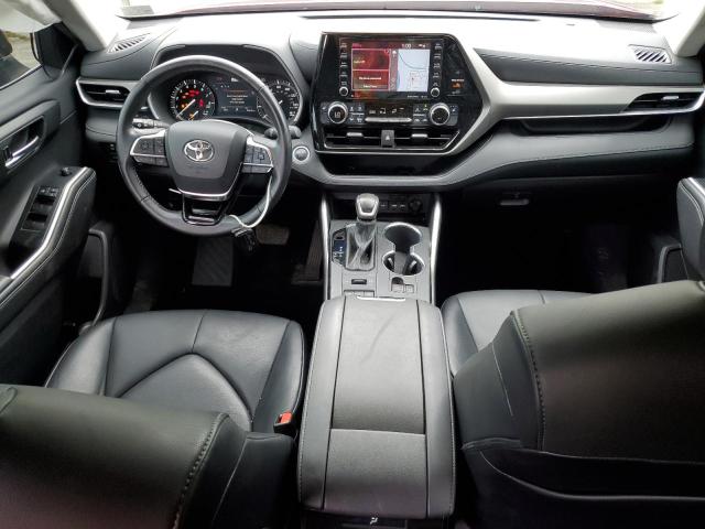 5TDHZRBH4MS528305 - 2021 TOYOTA HIGHLANDER XLE RED photo 8