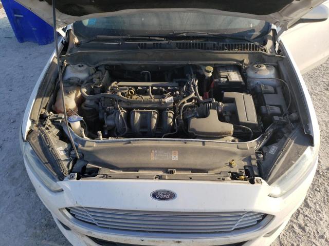 3FA6P0G73ER338899 - 2014 FORD FUSION S WHITE photo 11