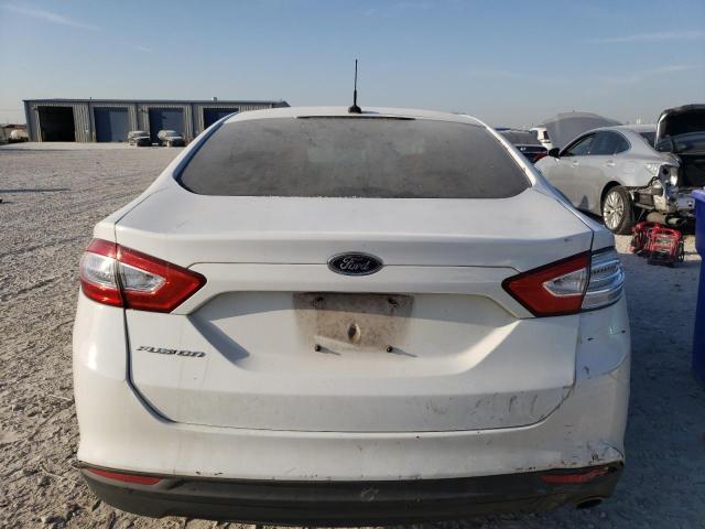 3FA6P0G73ER338899 - 2014 FORD FUSION S WHITE photo 6