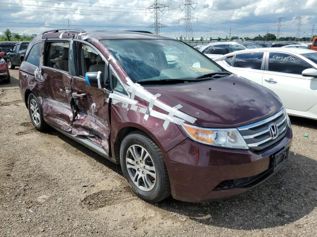 5FNRL5H61DB050420 - 2013 HONDA ODYSSEY EXL BURGUNDY photo 4