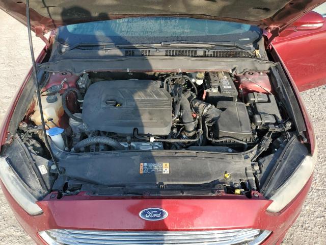 3FA6P0HD5ER234127 - 2014 FORD FUSION SE RED photo 11