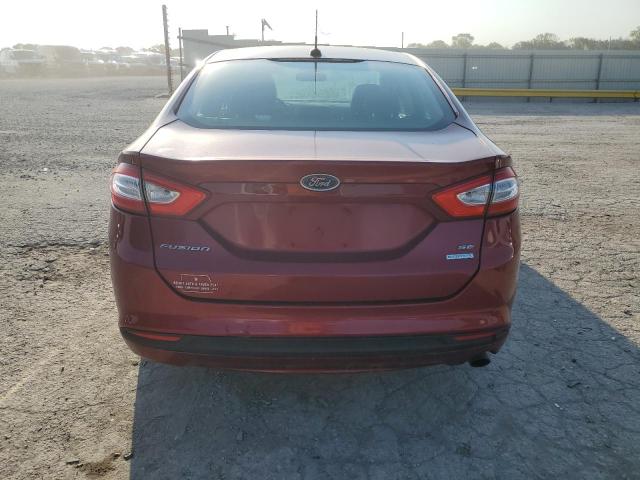 3FA6P0HD5ER234127 - 2014 FORD FUSION SE RED photo 6