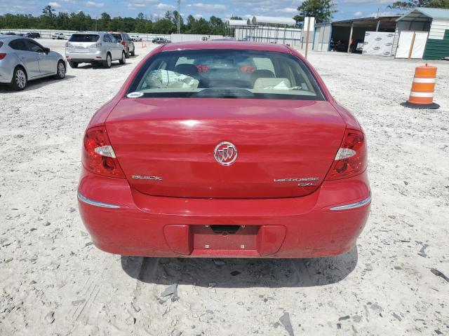 2G4WD582981149262 - 2008 BUICK LACROSSE CXL RED photo 6