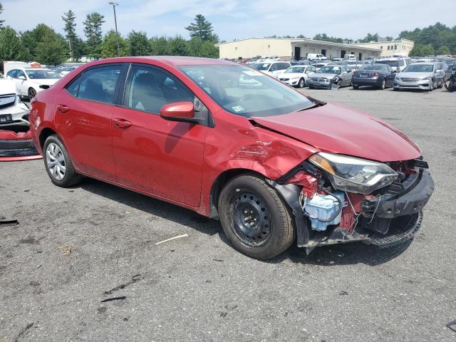 2T1BURHE5EC047880 - 2014 TOYOTA COROLLA L RED photo 4