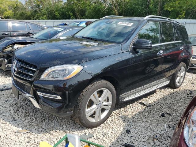 4JGDA5HB2EA369800 - 2014 MERCEDES-BENZ ML 350 4MATIC BLACK photo 1