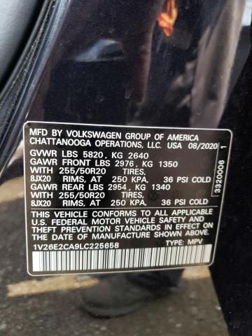 1V26E2CA9LC225658 - 2020 VOLKSWAGEN ATLAS CROS SE Черный фото 14