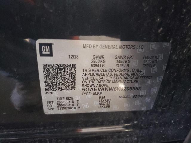 5GAEVAKW6KJ206663 - 2019 BUICK ENCLAVE ESSENCE Mavi foto 13