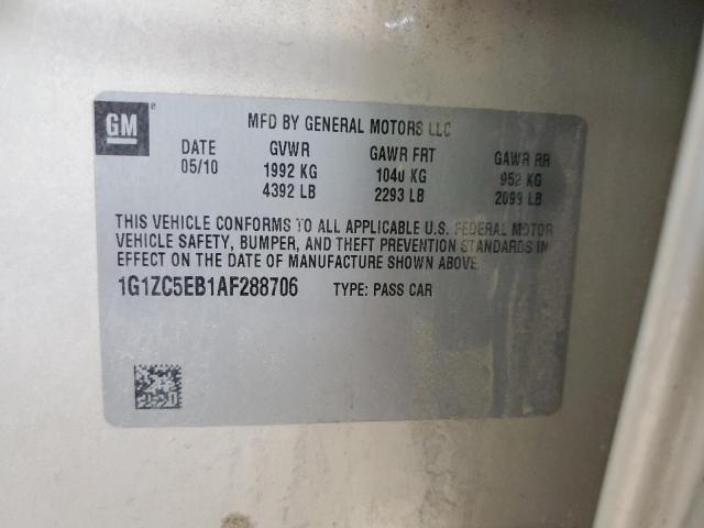 1G1ZC5EB1AF288706 - 2010 CHEVROLET MALIBU 1LT 米色 照片 12
