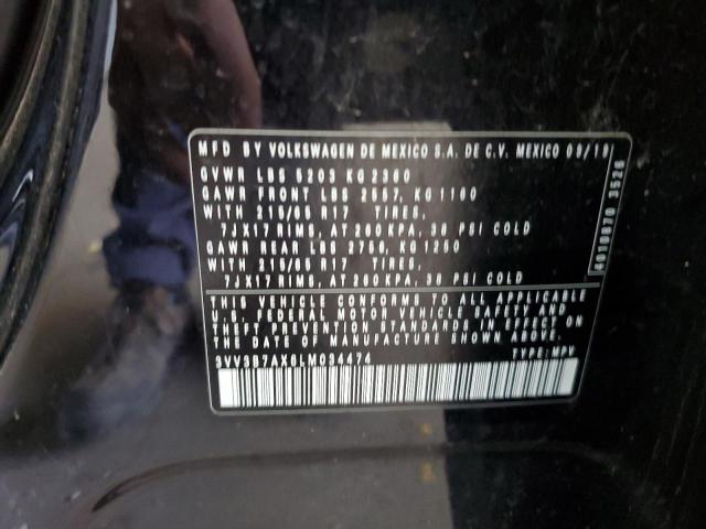 3VV3B7AX6LM034474 - 2020 VOLKSWAGEN TIGUAN SE 黑色 照片 13