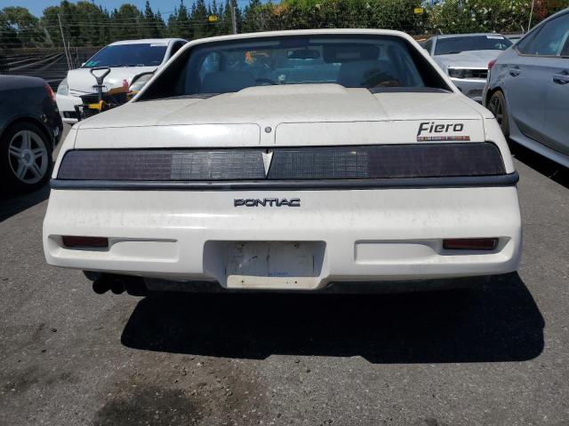 1G2PE11RXHP244636 - 1987 PONTIAC FIERO WHITE photo 6