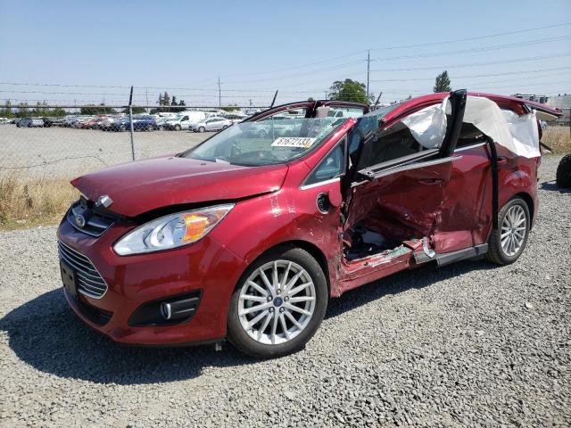 1FADP5CU8FL104404 - 2015 FORD C-MAX PREMIUM SEL MAROON photo 1