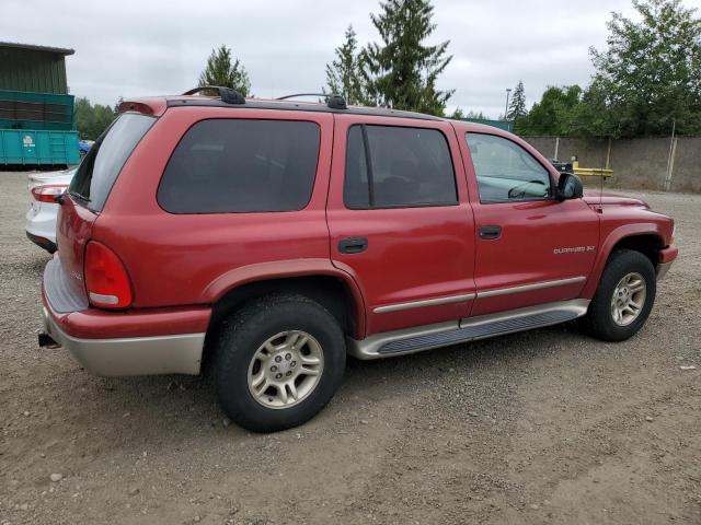 1B4HS28N91F598867 - 2001 DODGE DURANGO RED photo 3