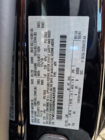 1FMCU9G68NUA05328 - 2022 FORD ESCAPE SE 黑色 照片 13