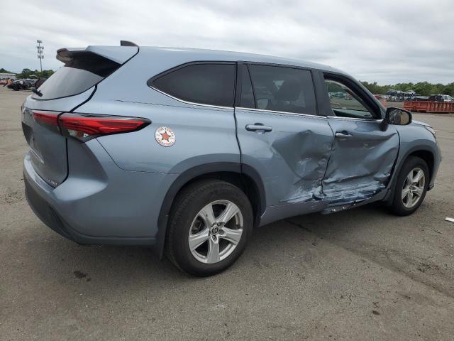 5TDBZRBH3NS166684 - 2022 TOYOTA HIGHLANDER L BLUE photo 3