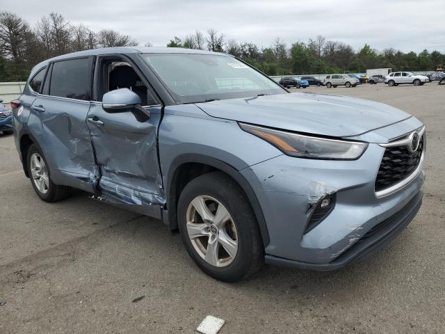 5TDBZRBH3NS166684 - 2022 TOYOTA HIGHLANDER L BLUE photo 4