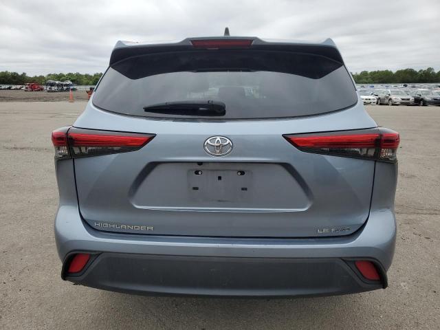 5TDBZRBH3NS166684 - 2022 TOYOTA HIGHLANDER L BLUE photo 6