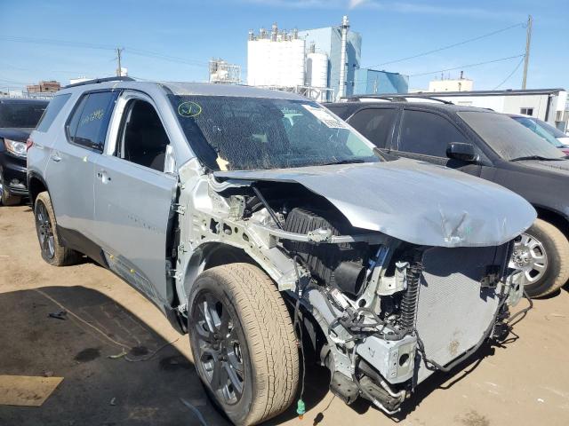 1GNEVJKW9MJ229637 - 2021 CHEVROLET TRAVERSE RS SILVER photo 1