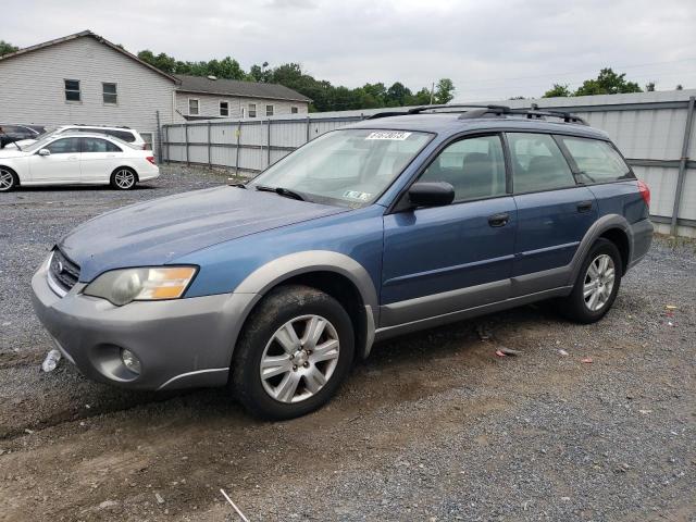 4S4BP61C357377772 - 2005 SUBARU LEGACY OUTBACK 2.5I BLUE photo 1