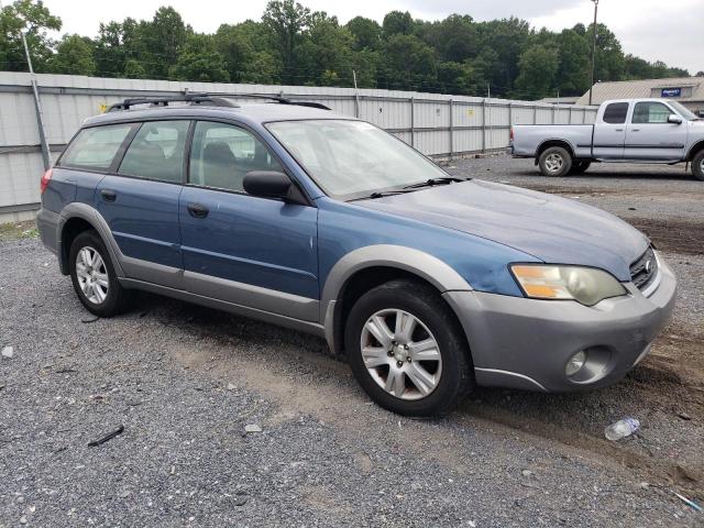 4S4BP61C357377772 - 2005 SUBARU LEGACY OUTBACK 2.5I BLUE photo 4