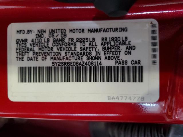 5Y2SR6E06AZ406114 - 2010 PONTIAC VIBE GT RED photo 13