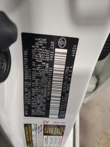 4T1BK3DB9BU415762 - 2011 TOYOTA AVALON BASE WHITE photo 13