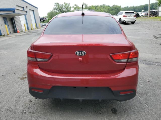 3KPA24AD2LE317037 - 2020 KIA RIO LX RED photo 6