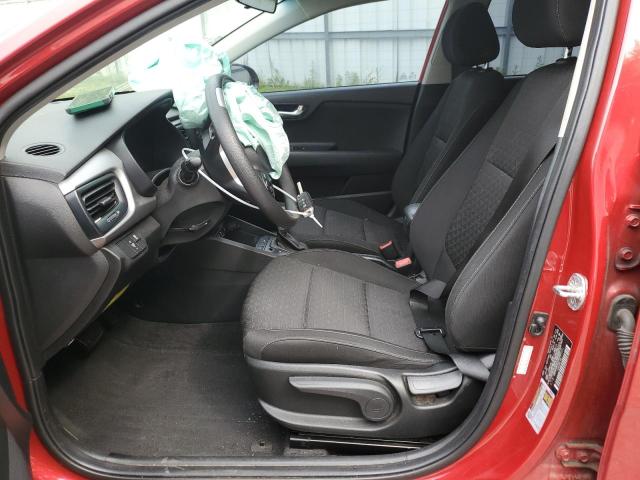 3KPA24AD2LE317037 - 2020 KIA RIO LX RED photo 7