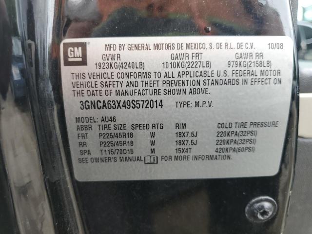 3GNCA63X49S572014 - 2009 CHEVROLET HHR SS 黑色 照片 12