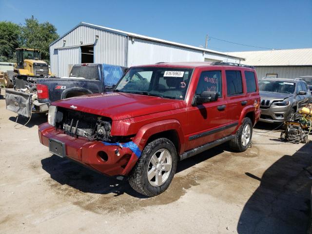 1J8HG48K26C342545 - 2006 JEEP COMMANDER RED photo 1