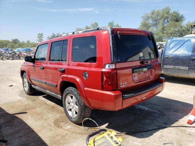 1J8HG48K26C342545 - 2006 JEEP COMMANDER RED photo 2