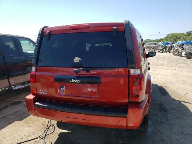 1J8HG48K26C342545 - 2006 JEEP COMMANDER RED photo 6