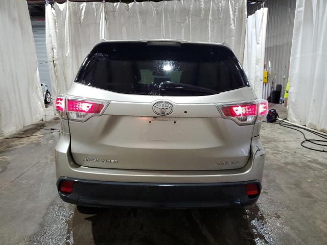 5TDJKRFH3GS259590 - 2016 TOYOTA HIGHLANDER XLE თაფლისფერი ფოტო 6