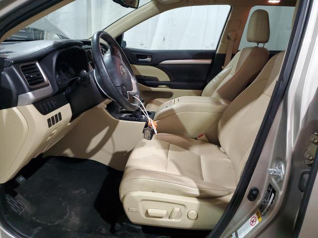 5TDJKRFH3GS259590 - 2016 TOYOTA HIGHLANDER XLE თაფლისფერი ფოტო 7