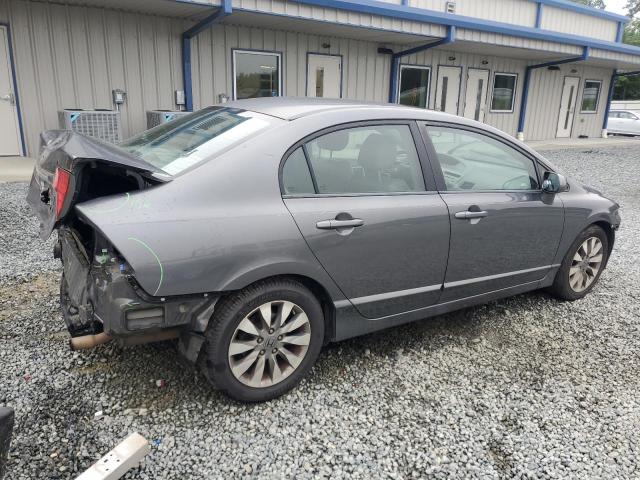 2HGFA16999H351373 - 2009 HONDA CIVIC EXL ნაცრისფერი ფოტო 3