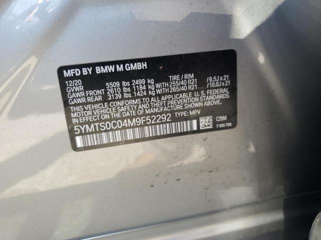 5YMTS0C04M9F52292 - 2021 BMW X3 M COMPETITION Silber Foto 13