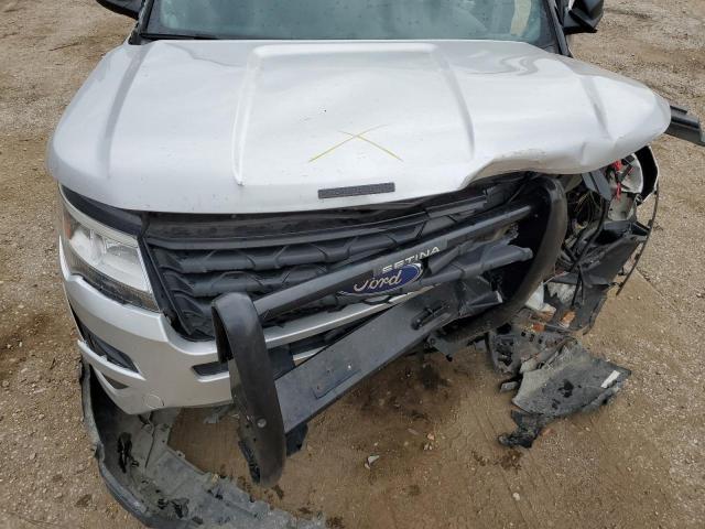 1FM5K8ARXHGC91097 - 2017 FORD EXPLORER POLICE INTERCEPTOR 银色 照片 12