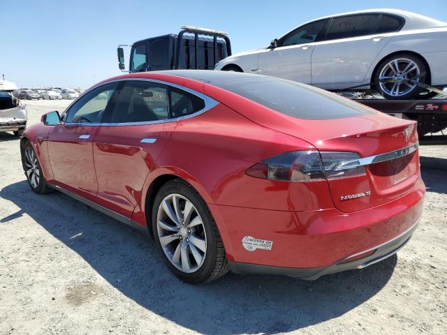 5YJSA1H17EFP64266 - 2014 TESLA MODEL S 红色 照片 2