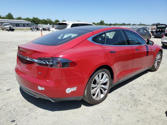5YJSA1H17EFP64266 - 2014 TESLA MODEL S 红色 照片 3
